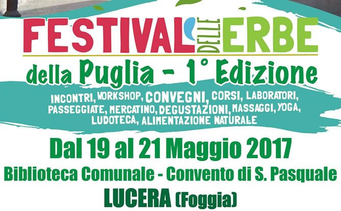 Parte questa sera a Lucera il “Festival delle Erbe della Puglia” – 1 ... - Lucera.it