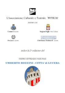 premio umberto bozzini lucera