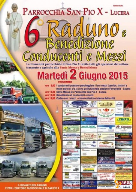 benedizione conducenti e mezzi lucera