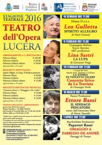 appuntamenti teatrali lucera