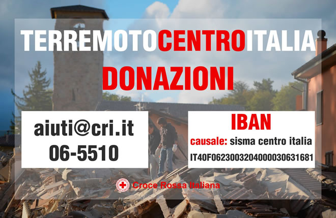 Crocerossa Italiana Aiuti Terremoto