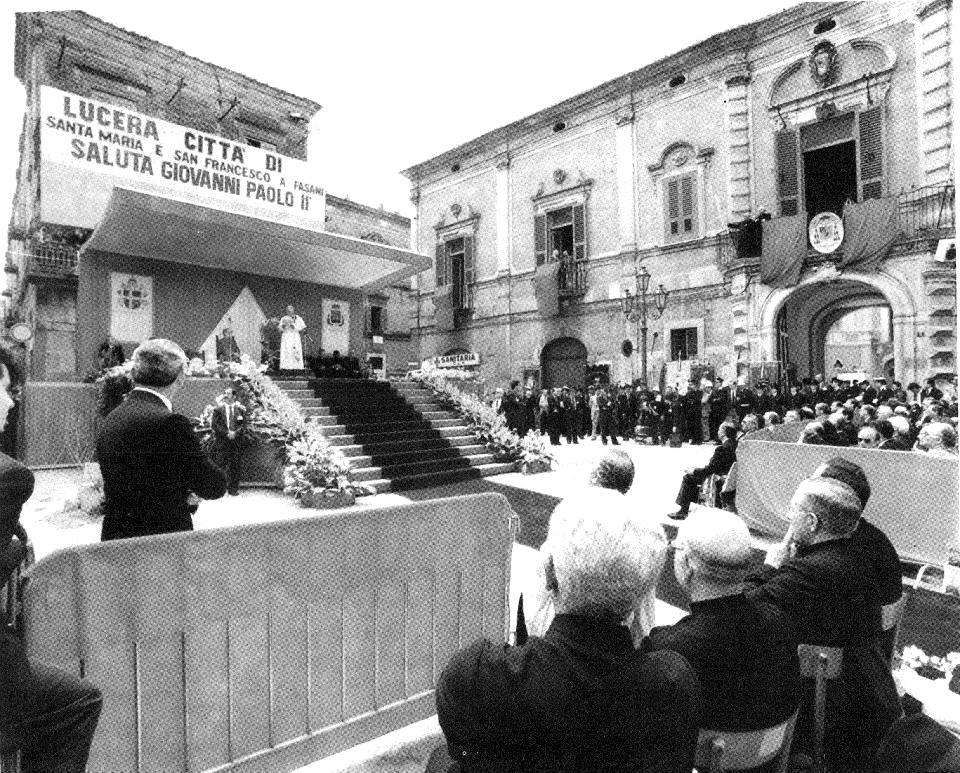 Papa Giovanni Paolo II in visita a Lucera