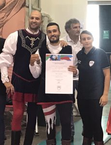 Davide Mainieri maestro di bandiera di primo grado