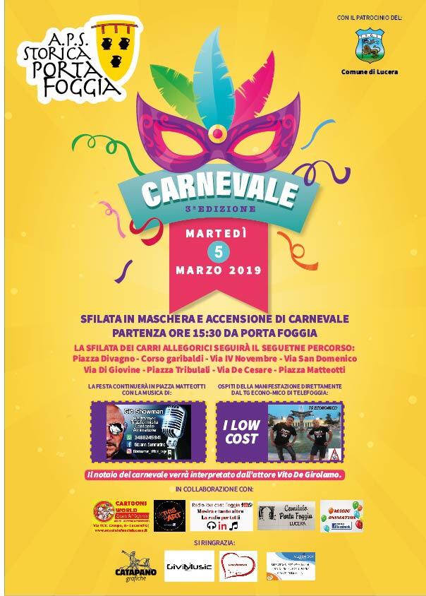 Locandina Carnevale 2019