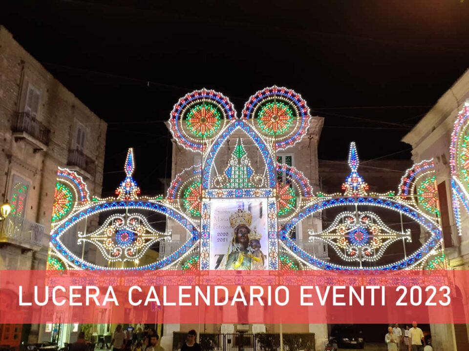 Lucera, calendario eventi 2023