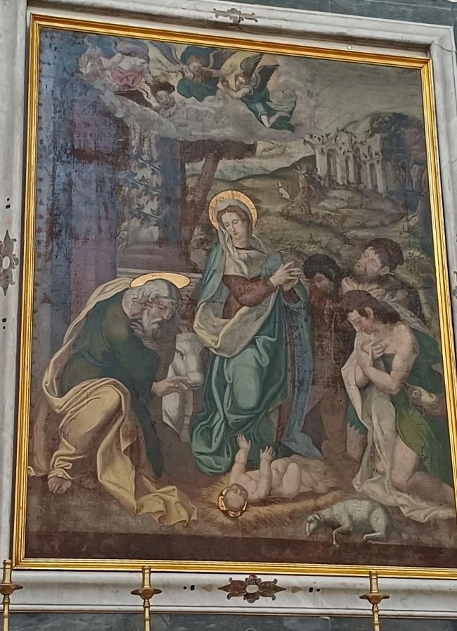L'adorazione dei Pastori, Chiesa San Domenico Lucera - autore Marco dal Pino - Costa al Pino, Siena, 1525